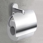 Gedy 5325-13 Toilet Paper Holder With Cover, Chrome